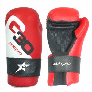 Semi-contact bokshandschoenen Starpro | rood-wit-zwart