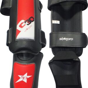 Scheen/wreefbeschermers Pro Starpro G30 | rood-zwart