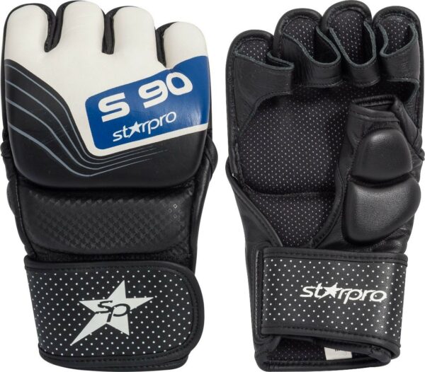 MMA-sparringhandschoenen Starpro S90 | zwart-wit-blauw