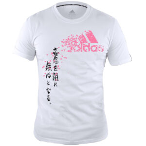 Adidas Graphic T- shirt White Pink