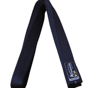Karateband deluxe satijn Arawaza | zwart