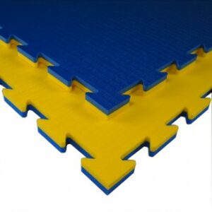 Martial arts- gym- of speelmat Tatamix | 2 cm | geel-blauw