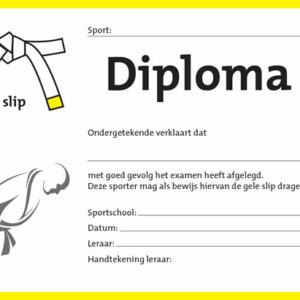 Diploma Wit/Geel