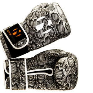 Bokshandschoenen Snake Nihon | slangenprint & witte details