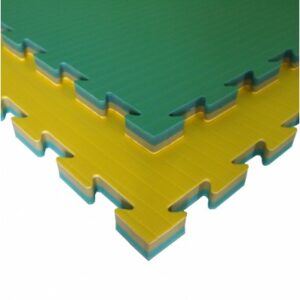 Karate- en taekwondopuzzelmat Tatamix | geel-groen | 2