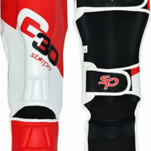 Scheen/wreefbeschermers Starpro Grappling | rood-wit