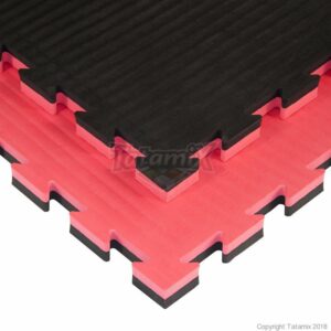 JJ30J EVA 100X100X3 cm  Patroon Rijst Stro Rood Zwart