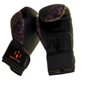 Hybride bokshandschoen Honeycomb Nihon | rode details