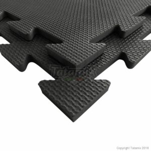 Puzzelmat fitness of boksringen Tatamix | 1 cm | zwart R10S
