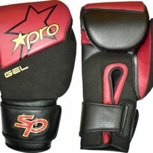 Bokshandschoen Starpro gel | rood-zwart