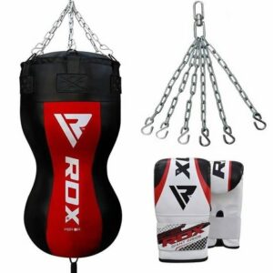 RDX Body Bokszak + Handschoen incl. Ketting rood