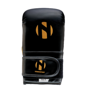 Nihon bokszakhandschoenen (gym bag gloves) | zwart-goud