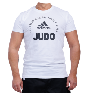 Adidas Community 21 T-shirt Judo | wit met zwarte opdruk