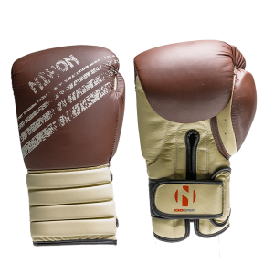 Nihon Bokshandschoen leer Trad KICKBOXPRO leer bruin