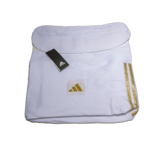 Adidas trainingsrugzak Judo voor kinderen | wit-goud
